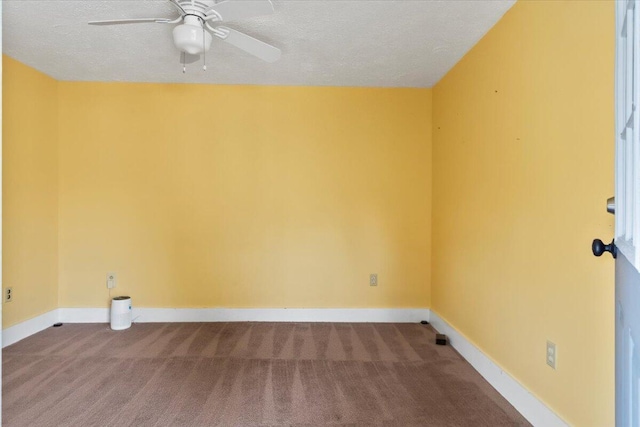 459 Sebastian Dr, Grovetown, GA 30813 - empty room with carpet floors, ceiling fan, and a textured ceiling