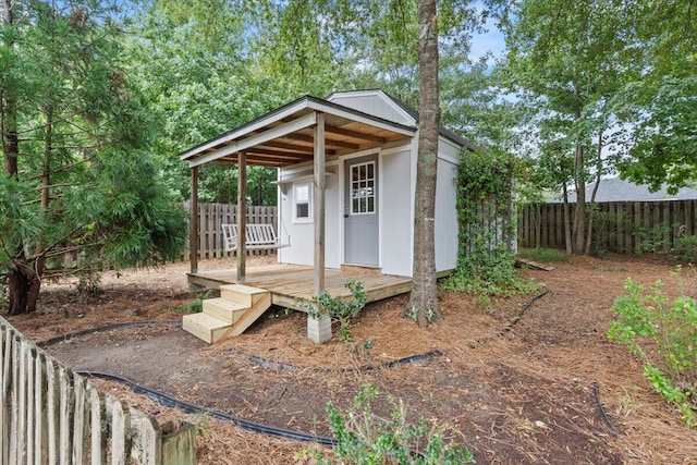459 Sebastian Dr, Grovetown, GA 30813 - view of outbuilding featuring a fenced backyard