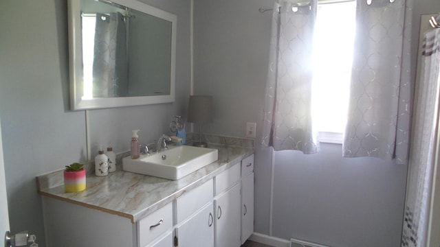 bathroom with vanity