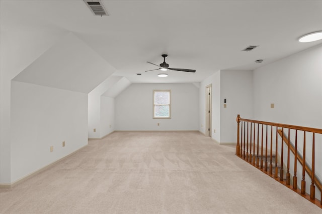 4119 N Knollcrest Cir, Martinez, GA 30907 - bonus room featuring light carpet, a ceiling fan, baseboards, and lofted ceiling