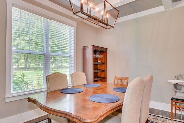 2550 Otts Ln, Harlem, GA 30814 - dining room featuring plenty of natural light and a chandelier