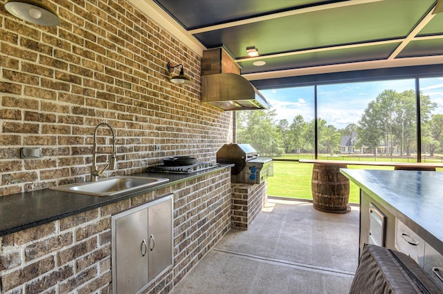 2550 Otts Ln, Harlem, GA 30814 - view of patio / terrace featuring a sink and exterior kitchen