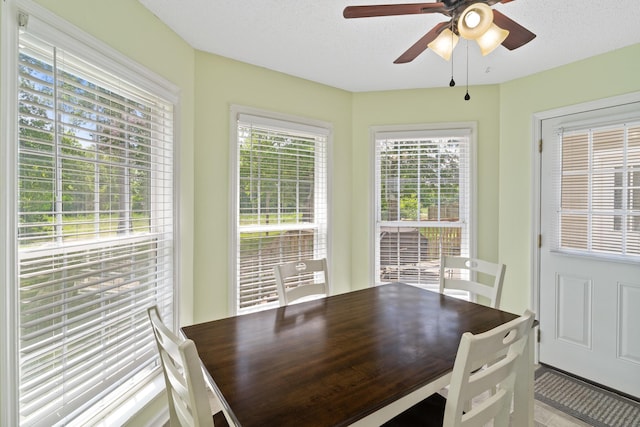222 Canterbury Dr, Wrens, GA 30833 - unfurnished dining area featuring ceiling fan and healthy amount of natural light