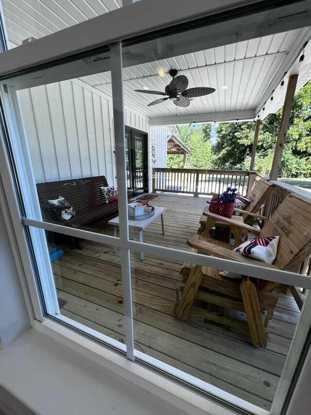 2786 Tudor Rd, Dearing, GA 30808 - deck with ceiling fan