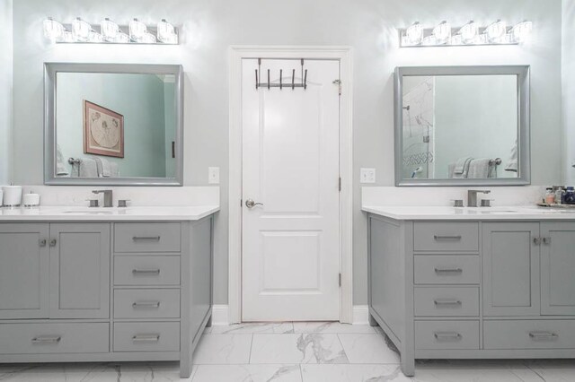 bathroom featuring vanity