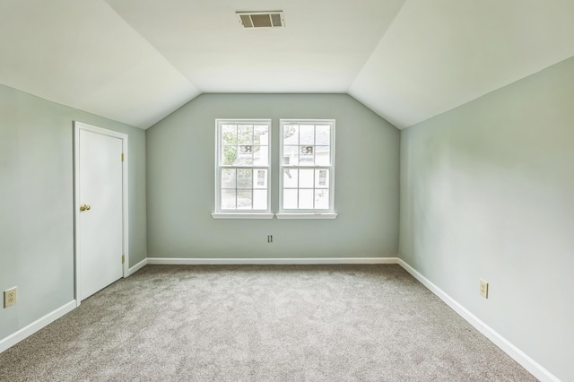 284 Mount Folly Rd, Augusta, GA 30907 - additional living space with carpet, vaulted ceiling, and baseboards