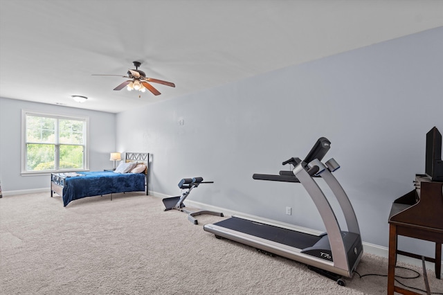 1206 Arcilla Pt, Martinez, GA 30907 - bedroom with carpet, baseboards, and a ceiling fan