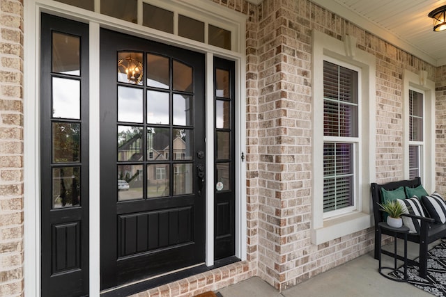 2224 Fothergill Dr, Evans, GA 30809 - doorway to property with covered porch and brick siding