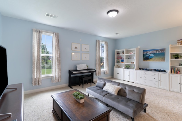 2224 Fothergill Dr, Evans, GA 30809 - living area featuring light carpet and baseboards