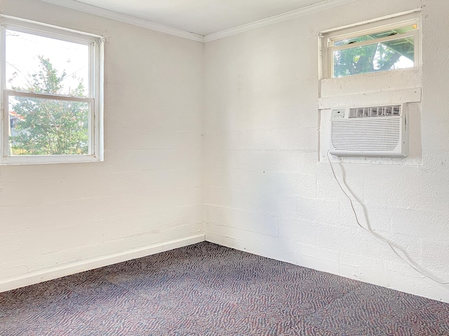 802 Yellow Town Rd, Waynesboro, GA 30830 - carpeted spare room featuring crown molding and cooling unit
