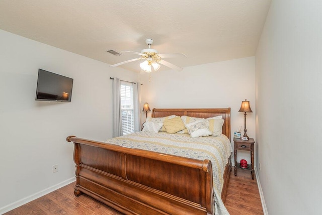2108 Glenn Fls, Grovetown, GA 30813 - bedroom with baseboards, wood finished floors, and a ceiling fan