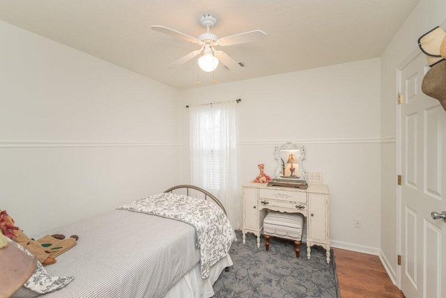 2108 Glenn Fls, Grovetown, GA 30813 - bedroom featuring wood finished floors, a ceiling fan, and baseboards