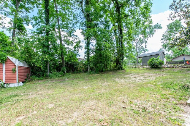 4565 Rockdale Ct, Martinez, GA 30907 - view of yard with a storage shed and an outdoor structure