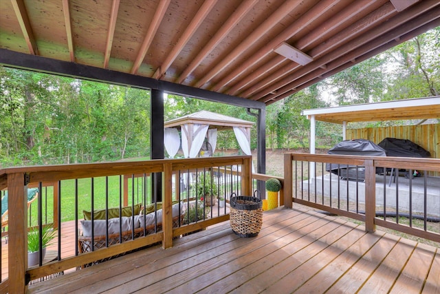 2206 Sandra Ct, Augusta, GA 30906 - wooden deck with a gazebo