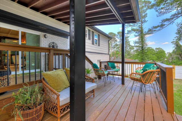 2206 Sandra Ct, Augusta, GA 30906 - view of wooden deck