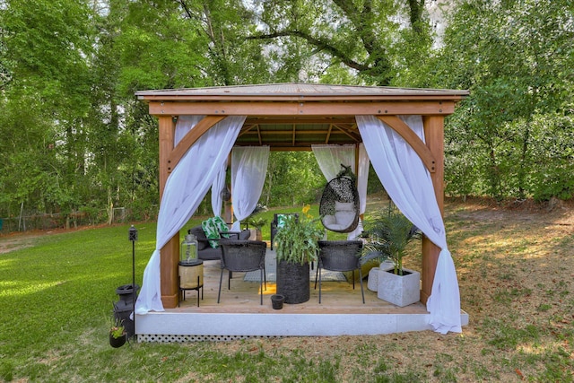 2206 Sandra Ct, Augusta, GA 30906 - view of patio featuring a gazebo