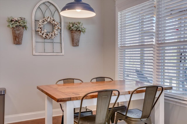 dining area with baseboards