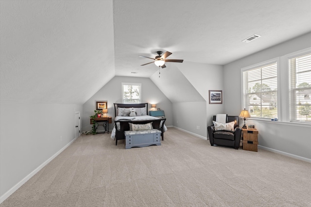 1037 Bartram Rdg, Evans, GA 30809 - carpeted bedroom with lofted ceiling and ceiling fan