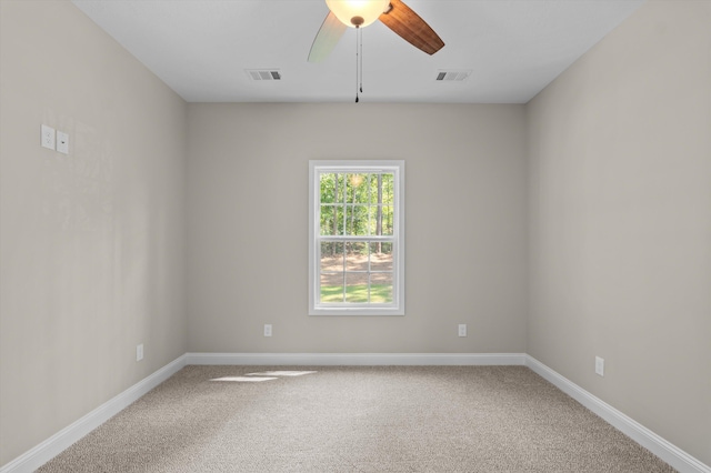 502 Shadowmoor Ct, Thomson, GA 30824 - carpeted spare room featuring a ceiling fan and baseboards
