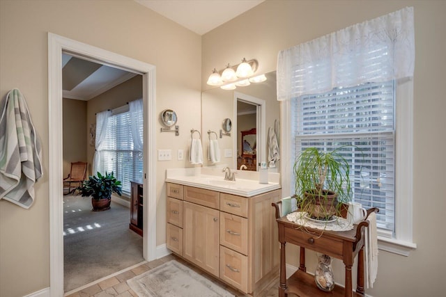 bathroom featuring vanity