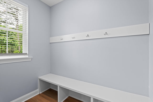 651 Moose Club Rd, Thomson, GA 30824 - mudroom featuring dark wood-style flooring and baseboards