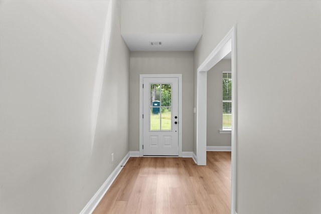 651 Moose Club Rd, Thomson, GA 30824 - foyer with light wood-style flooring and baseboards