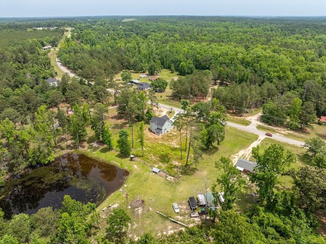 651 Moose Club Rd, Thomson, GA 30824 - drone / aerial view of a forest and a nearby body of water