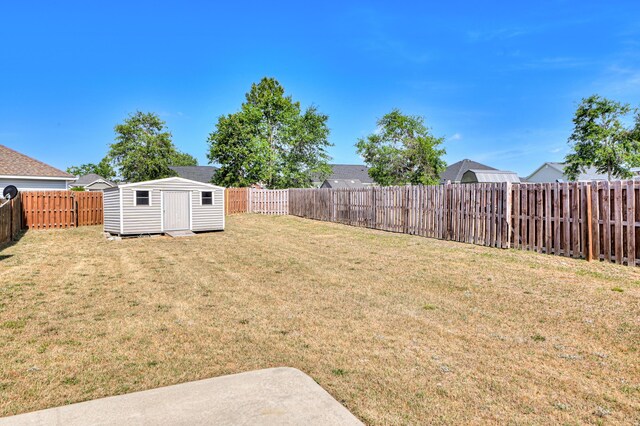 2731 Ashton Dr, Hephzibah, GA 30815 - view of yard with a fenced backyard, a shed, and an outbuilding