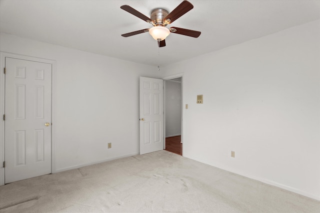 114 Sigman Pl, Martinez, GA 30907 - unfurnished bedroom with carpet, baseboards, and ceiling fan
