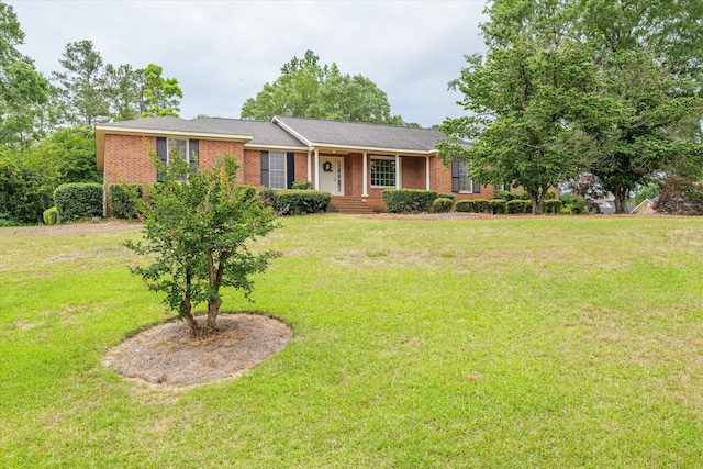 114 Sigman Pl, Martinez, GA 30907 - ranch-style house with a front yard and brick siding