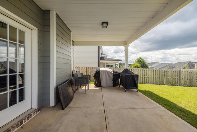 6047 Bakerville Ln, North Augusta, SC 29860 - view of patio with grilling area