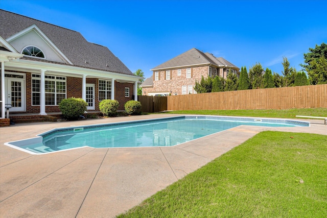 view of pool with a patio area