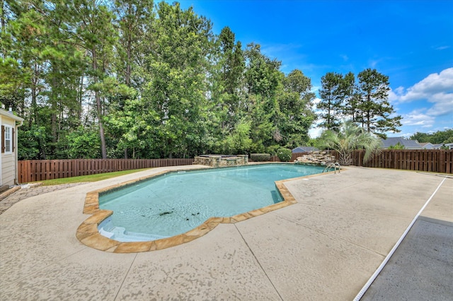 1164 Waltons Pass, Evans, GA 30809 - view of swimming pool with a patio and a fenced backyard