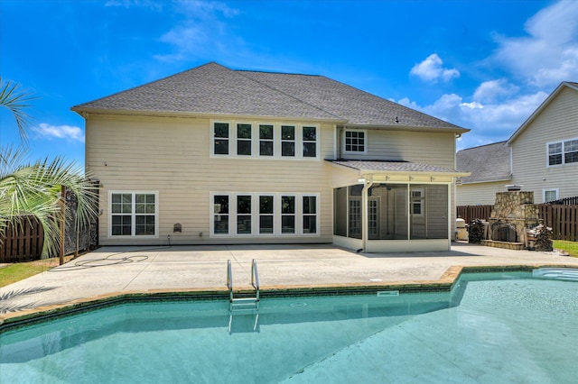 1164 Waltons Pass, Evans, GA 30809 - view of swimming pool with a sunroom and a patio area