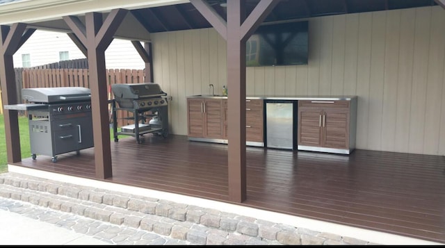 1164 Waltons Pass, Evans, GA 30809 - wooden deck with area for grilling