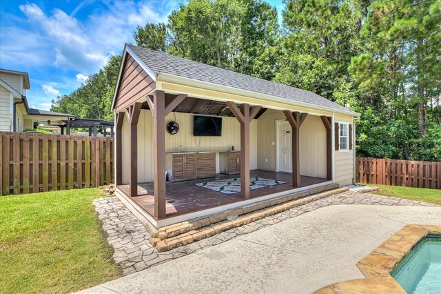 1164 Waltons Pass, Evans, GA 30809 - view of outbuilding with a fenced backyard