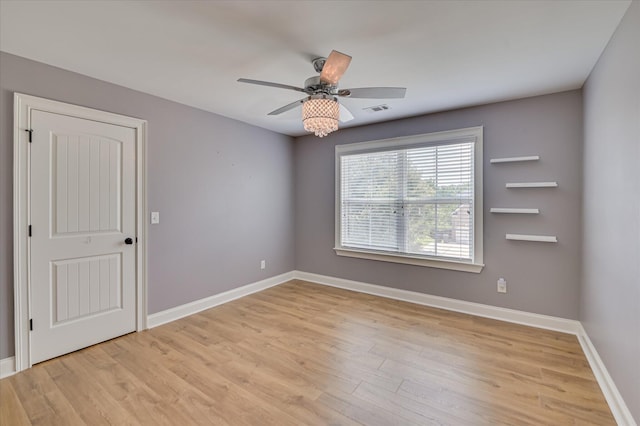 1164 Waltons Pass, Evans, GA 30809 - empty room with light wood-type flooring and ceiling fan
