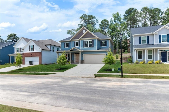 5085 Anna Way Unit Fb28, North Augusta, SC 29841 - view of front facade featuring a garage, concrete driveway, a front lawn, and a residential view