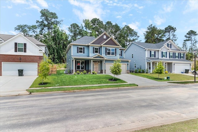 5085 Anna Way Unit Fb28, North Augusta, SC 29841 - craftsman inspired home featuring a garage, concrete driveway, a front yard, and covered porch