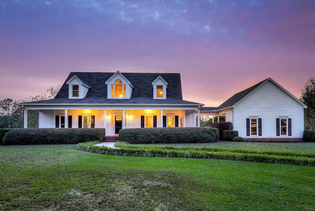 81 Two Mile Dr, Johnston, SC 29832 - view of front of home featuring a front lawn and covered porch