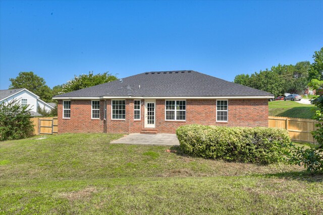 4620 Country Glen Cir, Grovetown, GA 30813 - rear view of house featuring a patio, brick siding, and a shingled roof