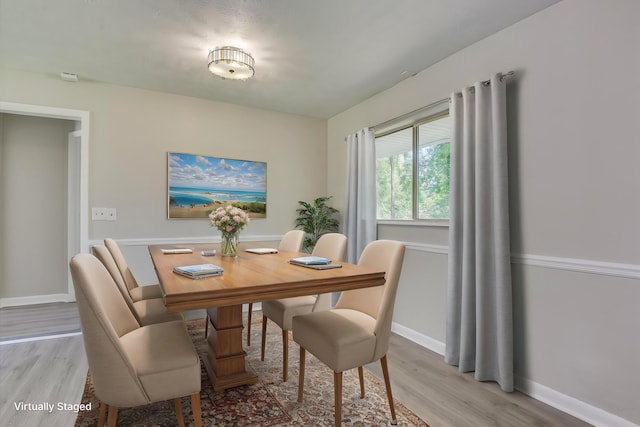 1608 Cider Ln, Augusta, GA 30906 - dining area with light wood-type flooring and baseboards