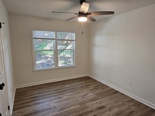 469 Lawrence Dr, Evans, GA 30809 - unfurnished room featuring a ceiling fan and dark wood-type flooring