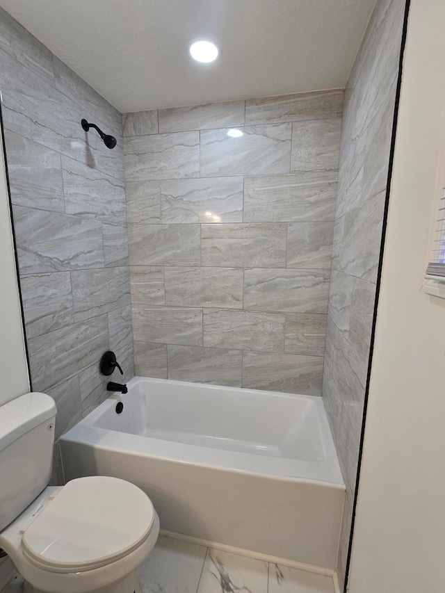 469 Lawrence Dr, Evans, GA 30809 - full bath with shower / bathtub combination and marble look tiles