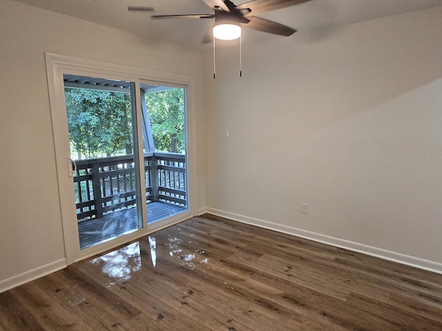 469 Lawrence Dr, Evans, GA 30809 - unfurnished room featuring ceiling fan and wood finished floors