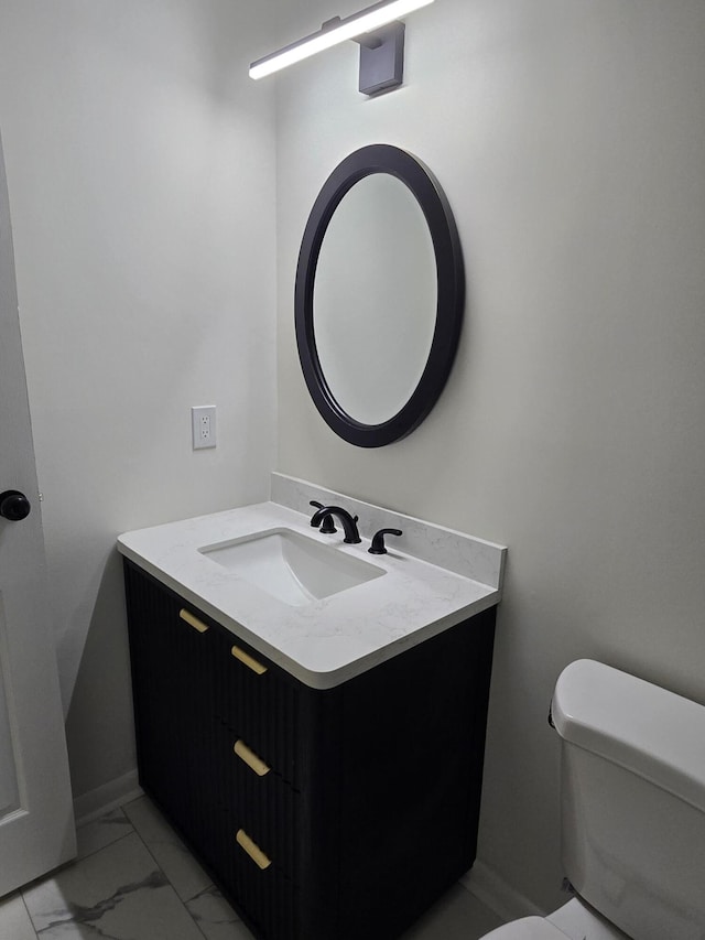 469 Lawrence Dr, Evans, GA 30809 - bathroom featuring vanity and marble look tile flooring
