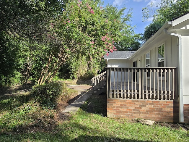 469 Lawrence Dr, Evans, GA 30809 - view of yard featuring a wooden deck