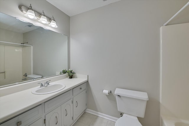 4171 Arlington Rd, Evans, GA 30809 - bathroom featuring vanity, shower / bathtub combination, and tile patterned flooring