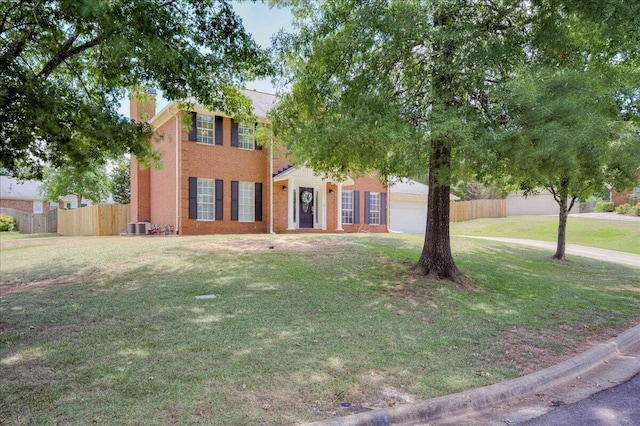 4478 Amanda Ct, Evans, GA 30809 - colonial inspired home with a chimney and an attached garage