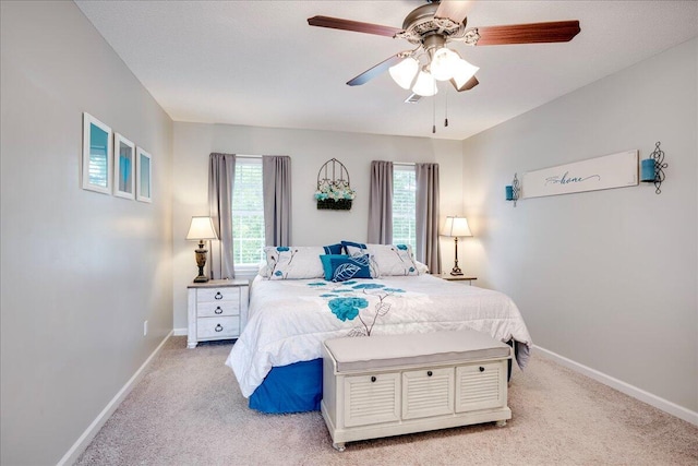 4478 Amanda Ct, Evans, GA 30809 - bedroom with light carpet and a ceiling fan